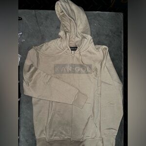 Tan Men’s Zip Up Hoodie